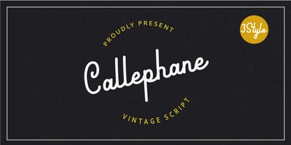 Callephane Font Poster 1