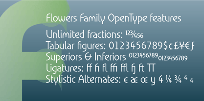 Flowers Font Poster 3