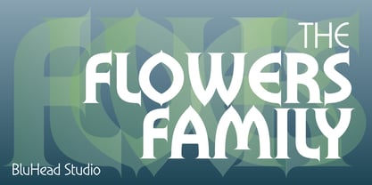 Flowers Font Poster 1