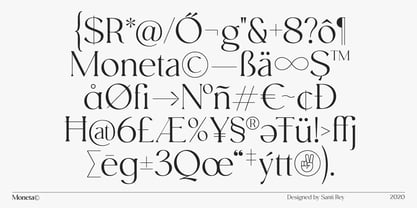 Moneta Font Poster 7