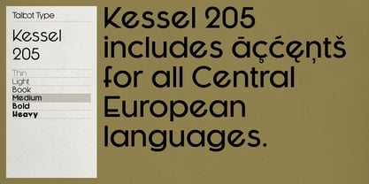 Kessel 205 Font Poster 8