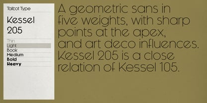 Kessel 205 Font Poster 3