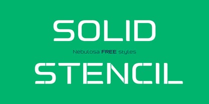 Nebulosa Font Poster 5