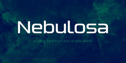 Nebulosa Font Poster 1