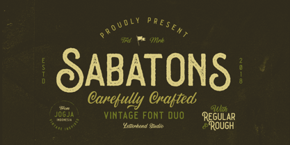 Sabatons Font Poster 1
