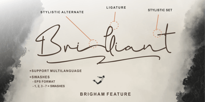 Brigham Font Poster 4