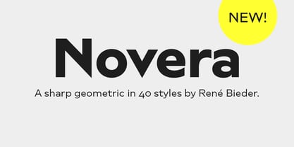 Novera Font Poster 1