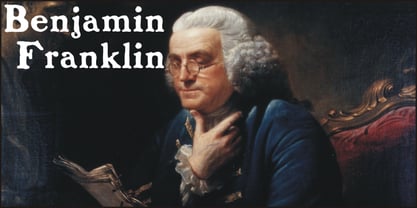 Benjamin Franklin Fuente Póster 1