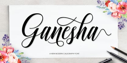 Ganesha Script Font Poster 1