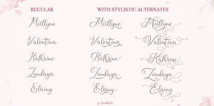 Meillyne Font Poster 11