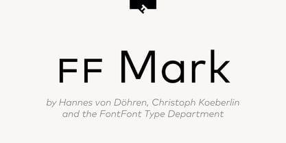 FF Mark Font Poster 1