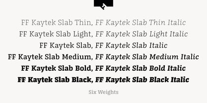 FF Kaytek Slab Font Poster 2