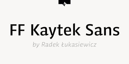 FF Kaytek Sans Font Poster 1