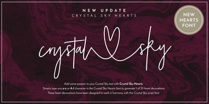 Crystal Sky Font Poster 7