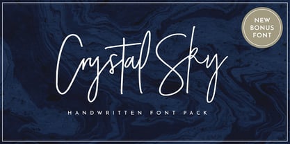 Crystal Sky Font Poster 1