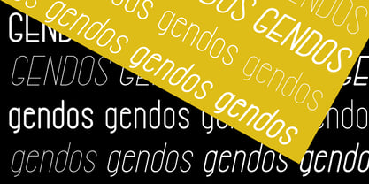 Gendos Font Poster 5