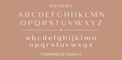 Mansory Font Poster 12