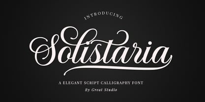 Solistaria Script Font Poster 1