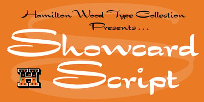 HWT Showcard Script Font Poster 1