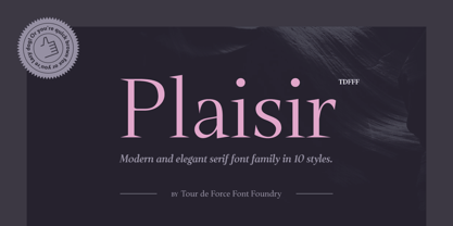 Plaisir Font Poster 1