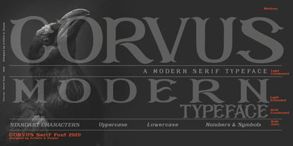Corvus Font Poster 12