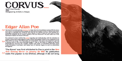 Corvus Font Poster 10