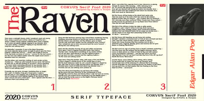 Corvus Font Poster 9