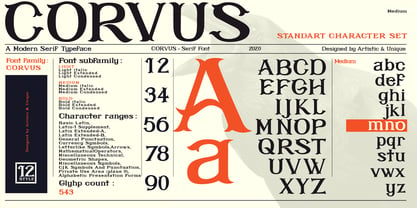 Corvus Font Poster 5