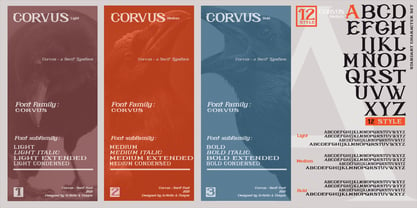 Corvus Font Poster 4