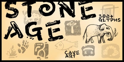 Stone Age Font Poster 5