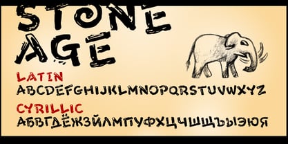 Stone Age Font Poster 1