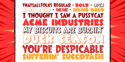 That’s All Folks Font Poster 2