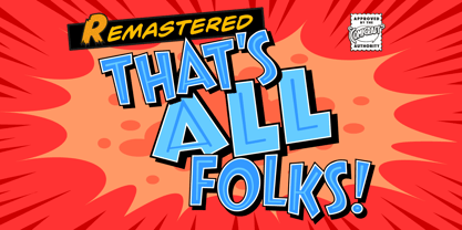 That’s All Folks Font Poster 1