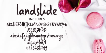 Landslide Font Poster 2