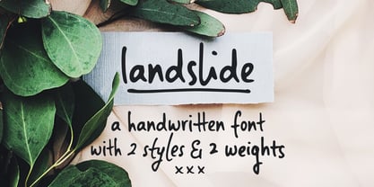 Landslide Font Poster 1