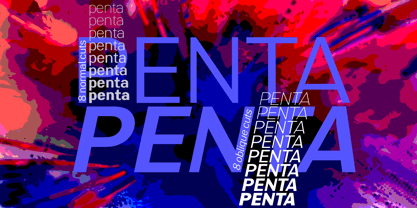 Penta Rounded Fuente Póster 3