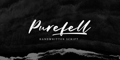Purefell Script Font Poster 1