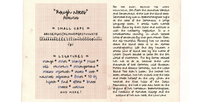 Rough Notes Font Poster 3
