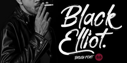 Black Elliot Font Poster 1