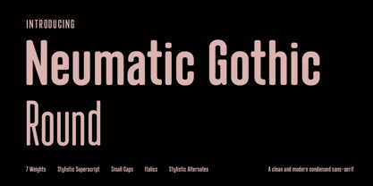 Neumatic Gothic Round Font Poster 1
