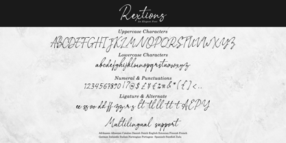 Rextions Font Poster 15
