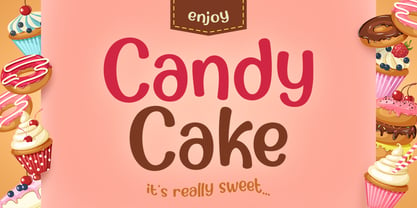 Candy Cake Font Poster 1