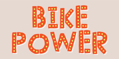 Bike Power Font Poster 1