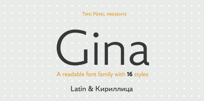 Gina Font Poster 1