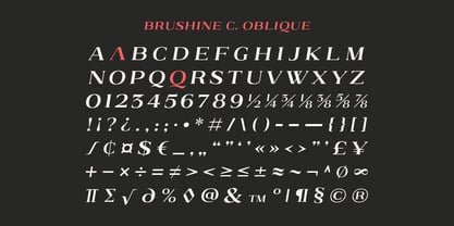 Brushine Collection Fuente Póster 15
