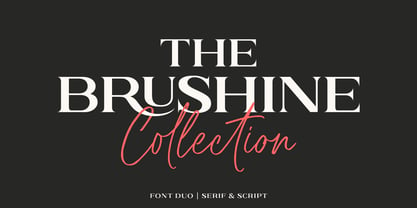 Brushine Collection Fuente Póster 1
