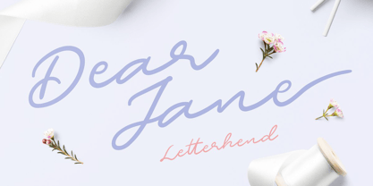 Dear Jane Font Poster 1