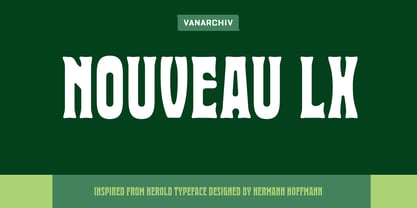 Nouveau LX Font Poster 1