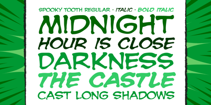 Spookytooth Font Poster 3