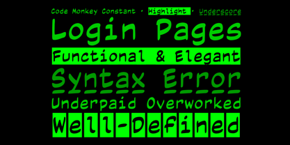 Code Monkey Font Poster 3
